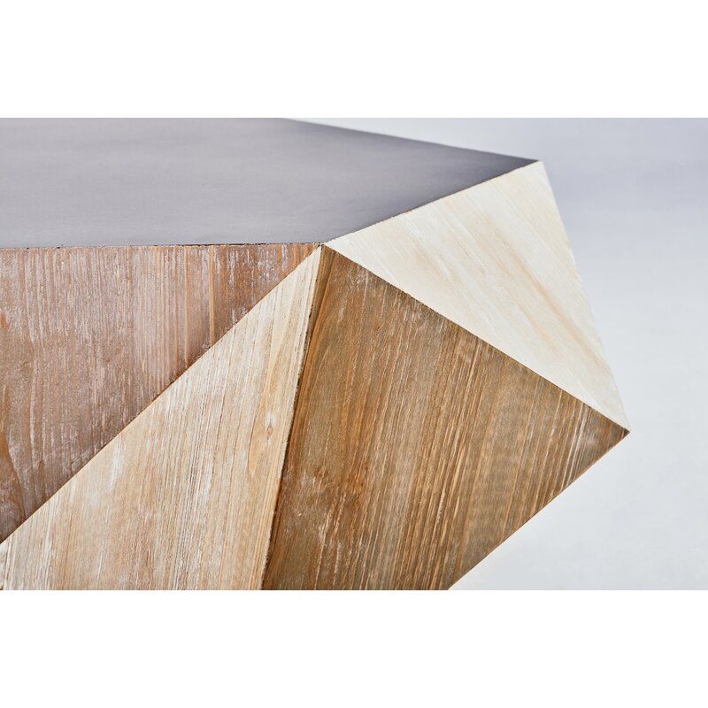 RAYMUNDO SOLID WOOD PEDESTAL COFFEE TABLE thumbnail 2
