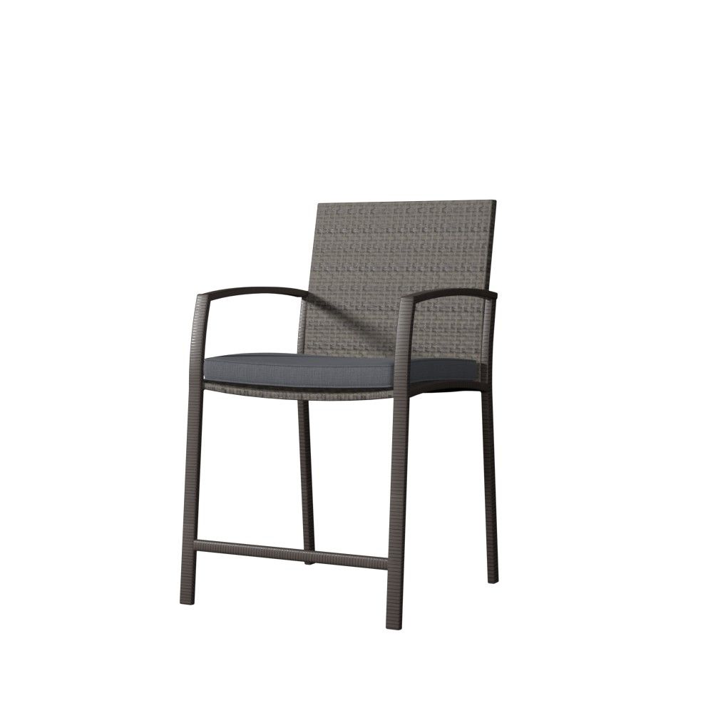 Abdallah Rectangular Long Bar Height Chair thumbnail 3