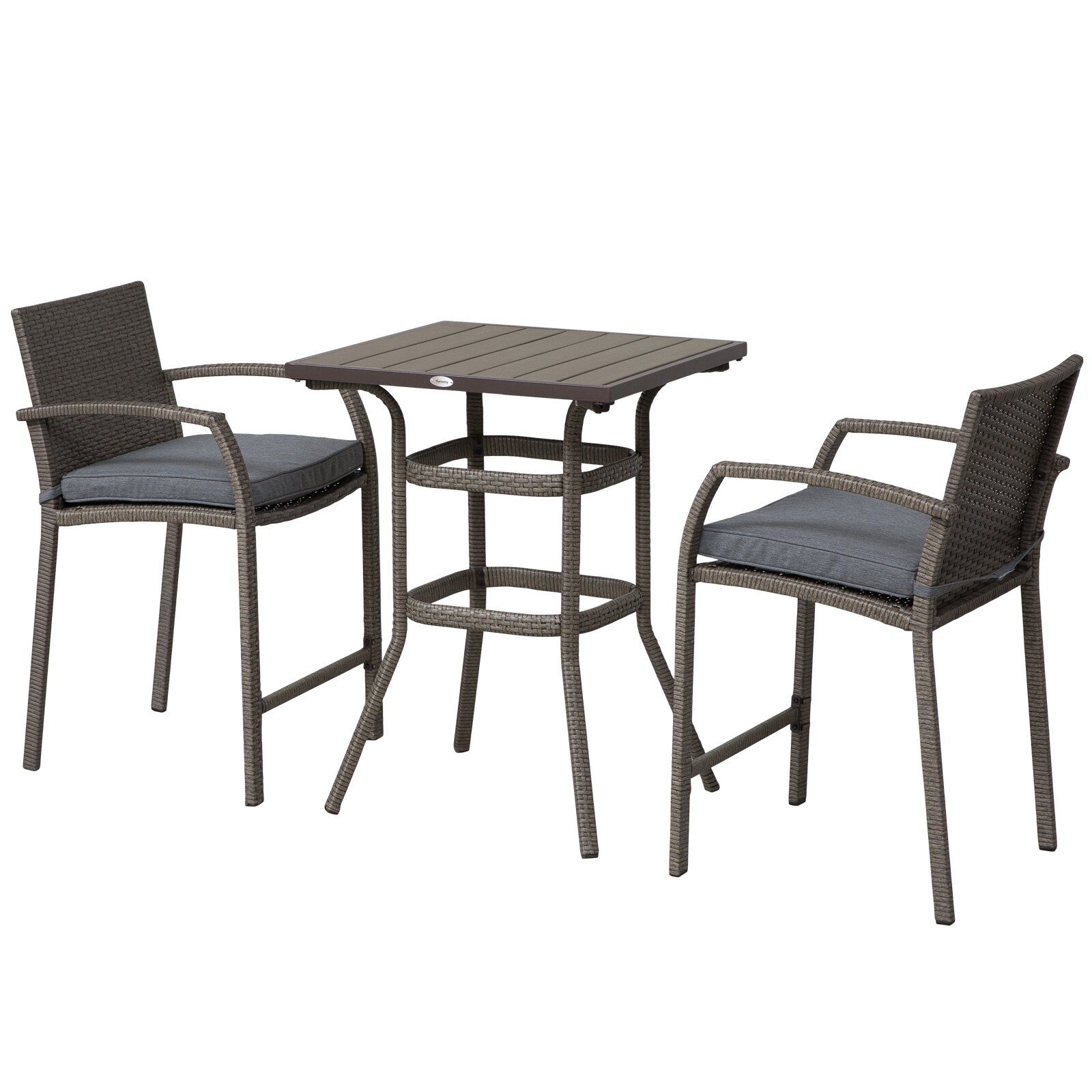 Abdallah Rectangular Long Bar Height Chair thumbnail 7