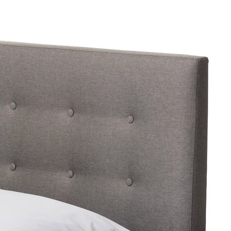 Plainville Tufted Solid Wood and Upholstered Platform Bed-Queen thumbnail 4
