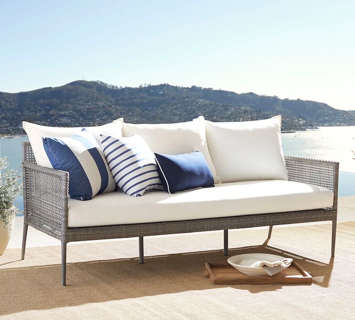 Cammeray Wicker Sofa with Cushion thumbnail 2