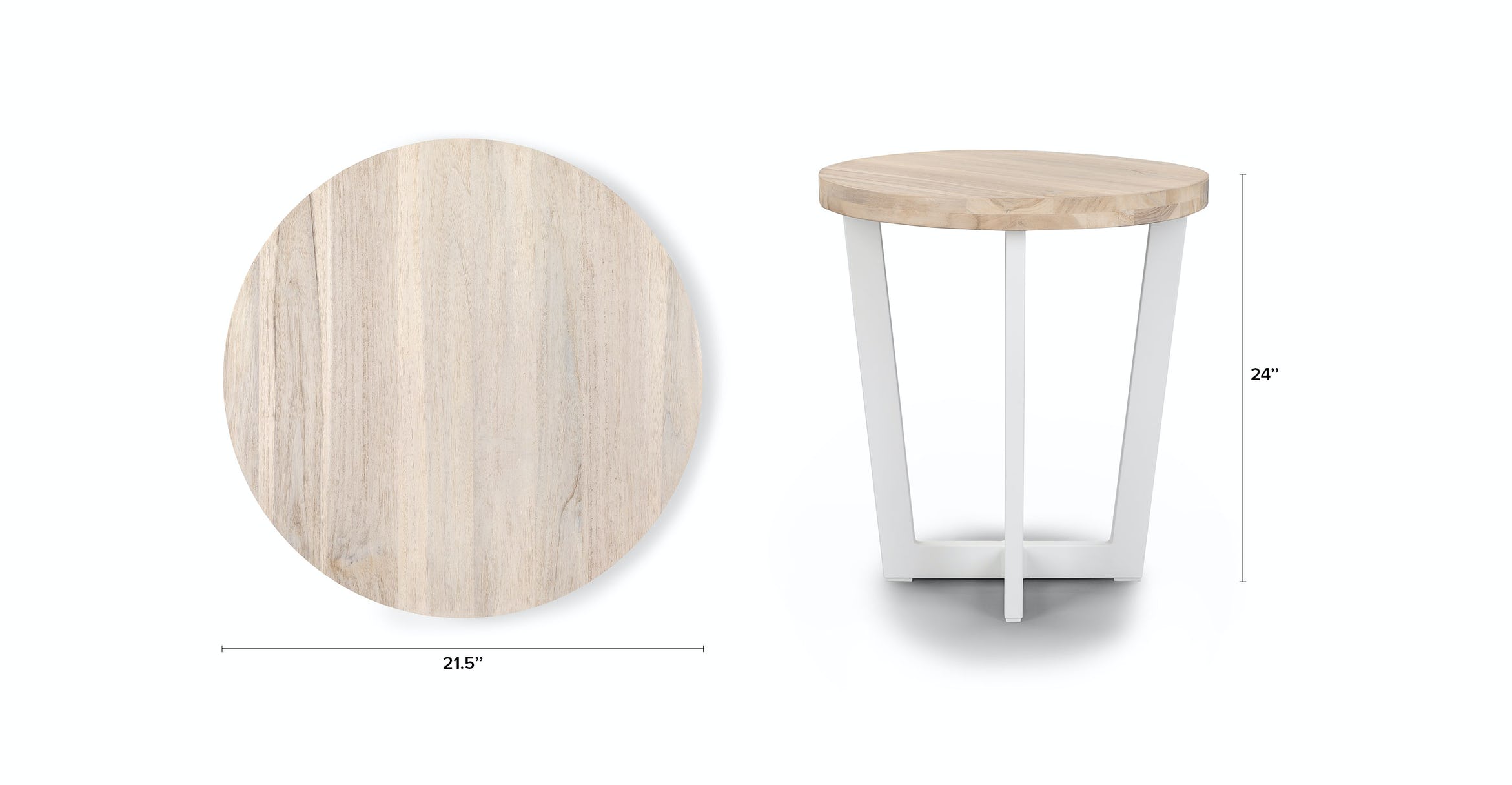 Toba Driftwood Gray Side Table thumbnail 4