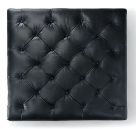 Tablet Charme Black Square Ottoman thumbnail 3
