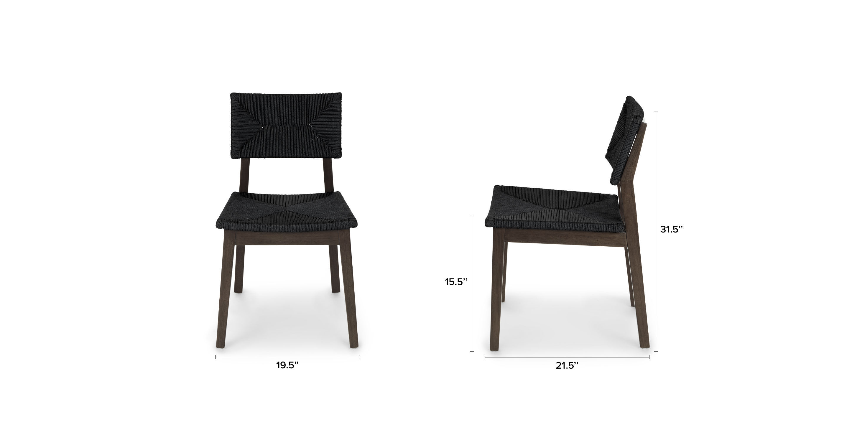 LAKA BISTRO BROWN DINING CHAIR thumbnail 7
