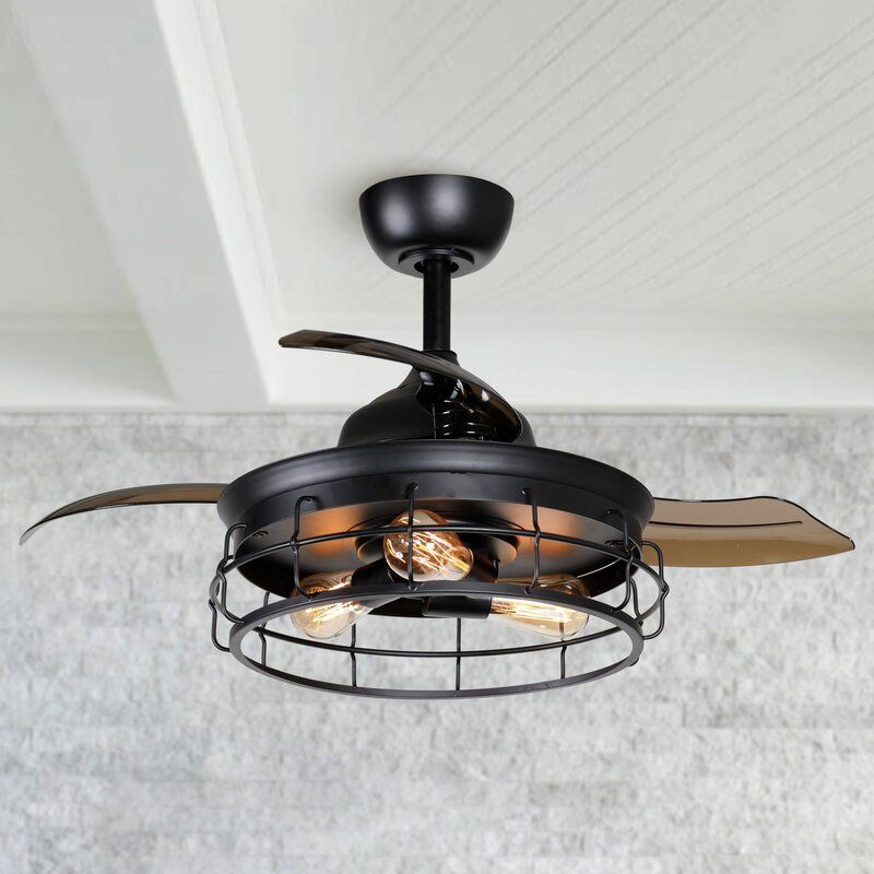 Petra Retractable Blades Ceiling Fan thumbnail 2