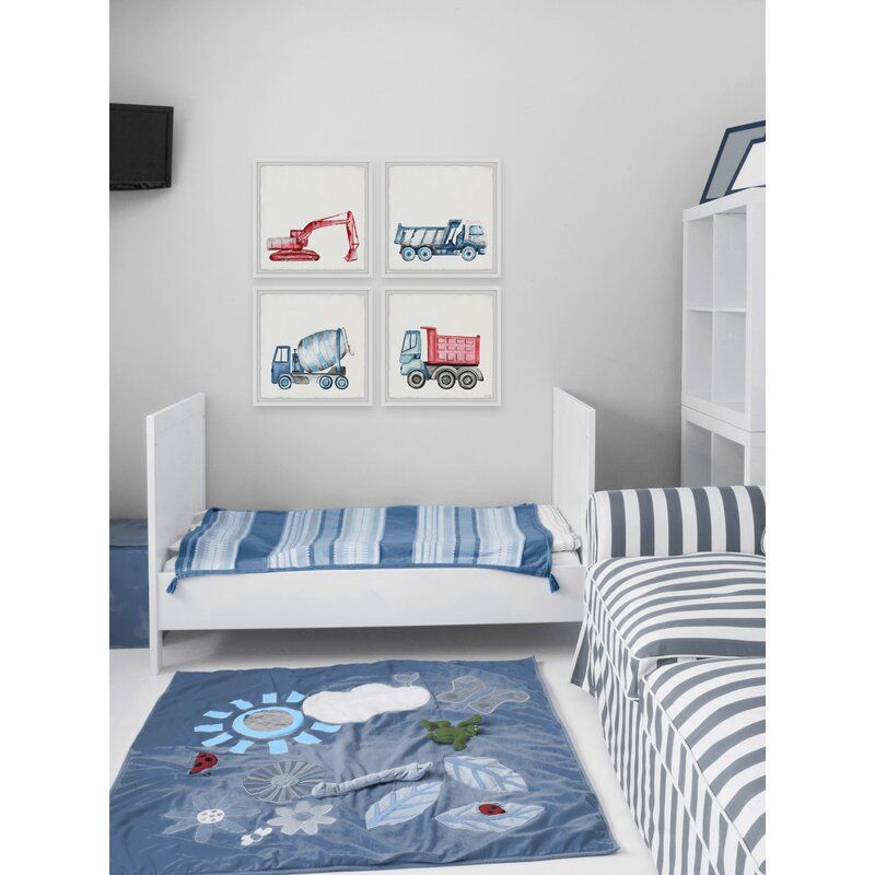 Isamar Construction Vehicles Piece Framed Art Set3 thumbnail 3