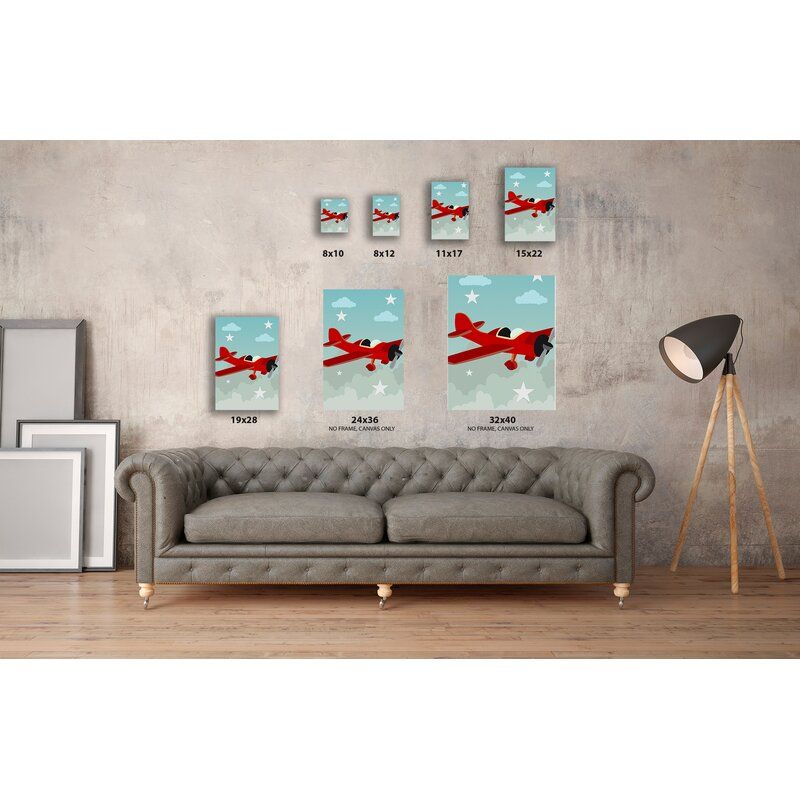 Mason Marbles Plane Canvas Art thumbnail 2