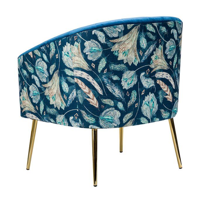 Asuka 27.5'' Wide Tufted Barrel Chair thumbnail 6