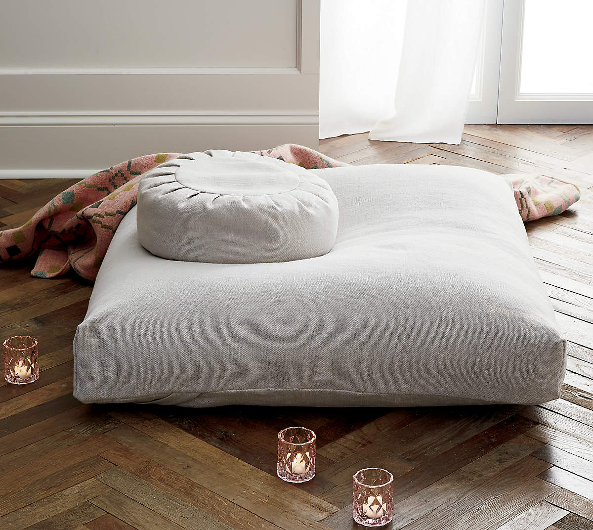 Sedona Large Zabuton Floor Pillow With insert-36.5"x7" thumbnail 3