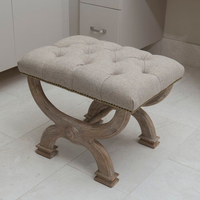 Chapman Wood Vanity Stool thumbnail 3