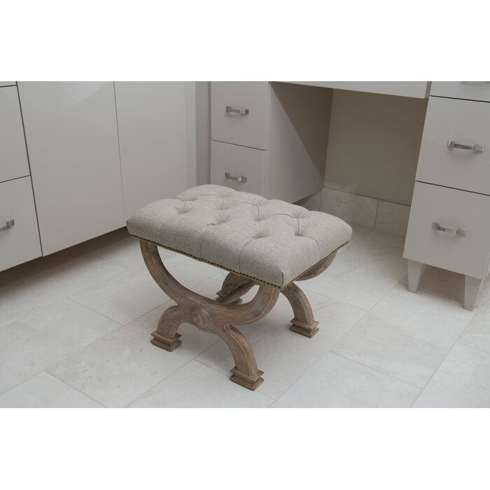 Chapman Wood Vanity Stool thumbnail 4