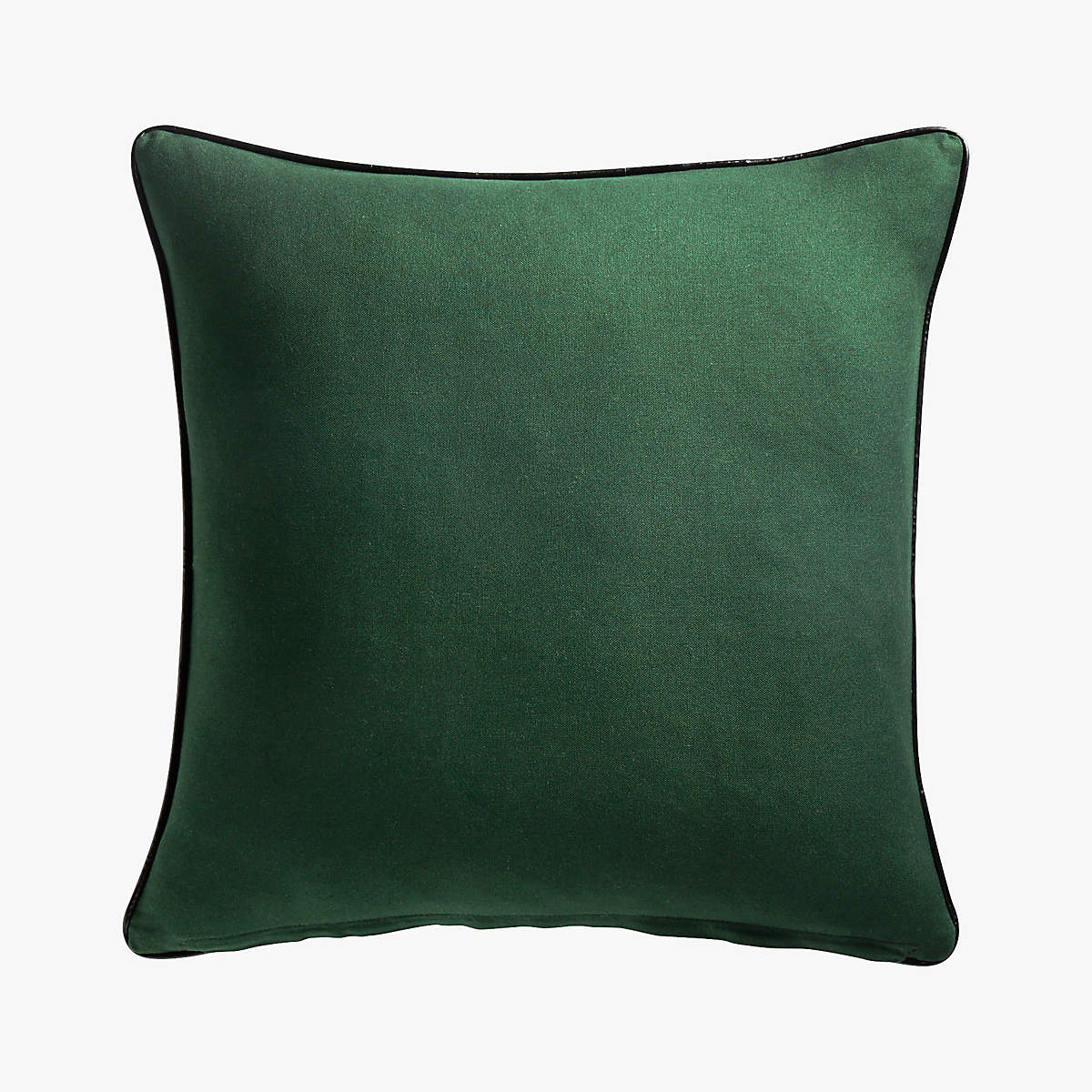 Emerald Crushed Velvet Pillow With Feathered With Insert-18"x18" thumbnail 2