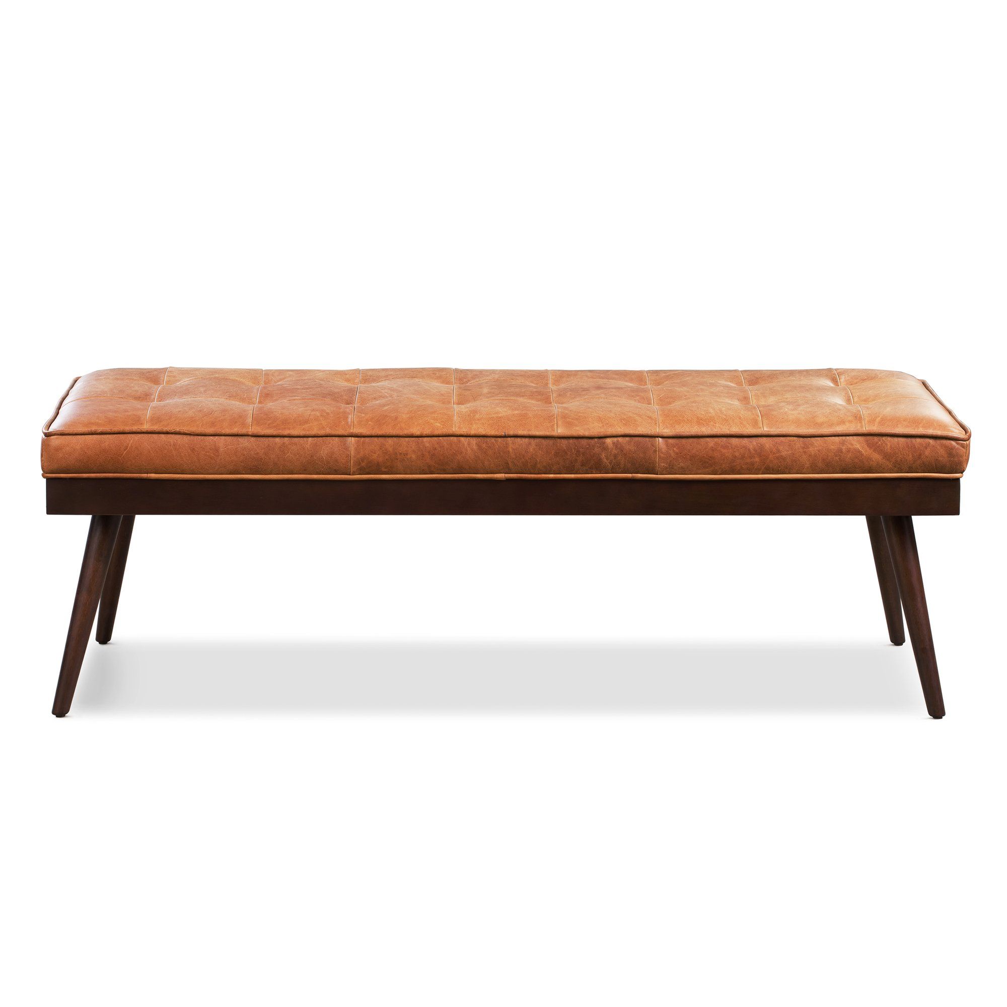 Luca Leather Bench thumbnail 4