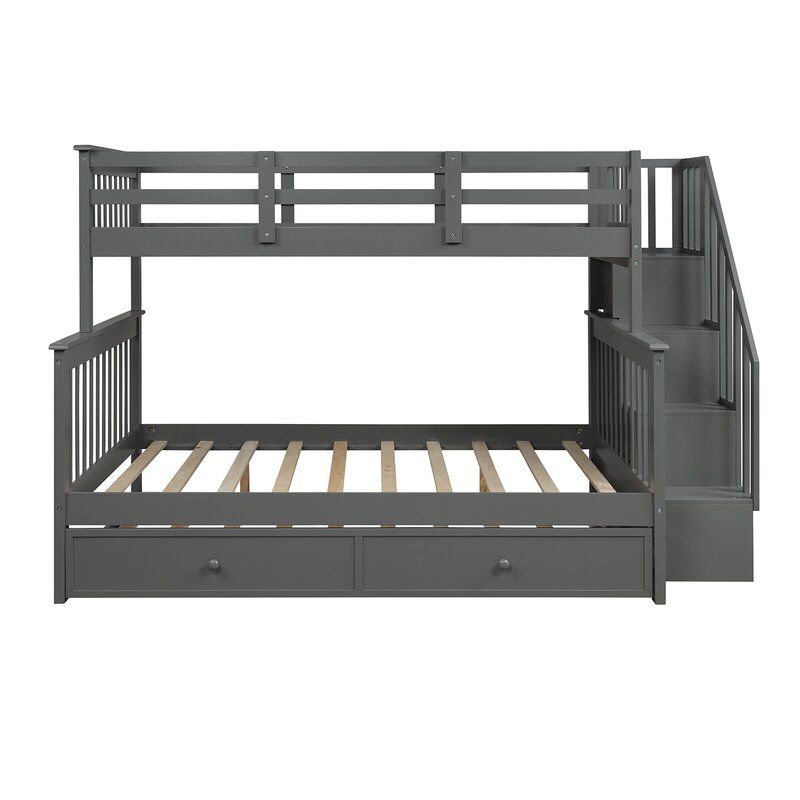 ALAINA TWIN OVER FULL SOLID WOOD STANDARD BUNK BED thumbnail 4