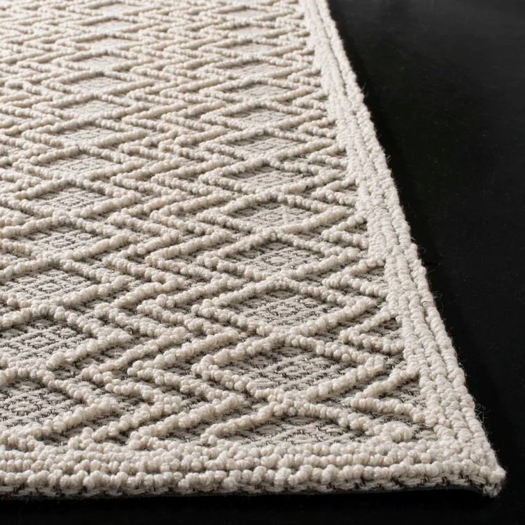 Hamlin Hand Tufted Wool Beige Area Rug-8'x10' thumbnail 3