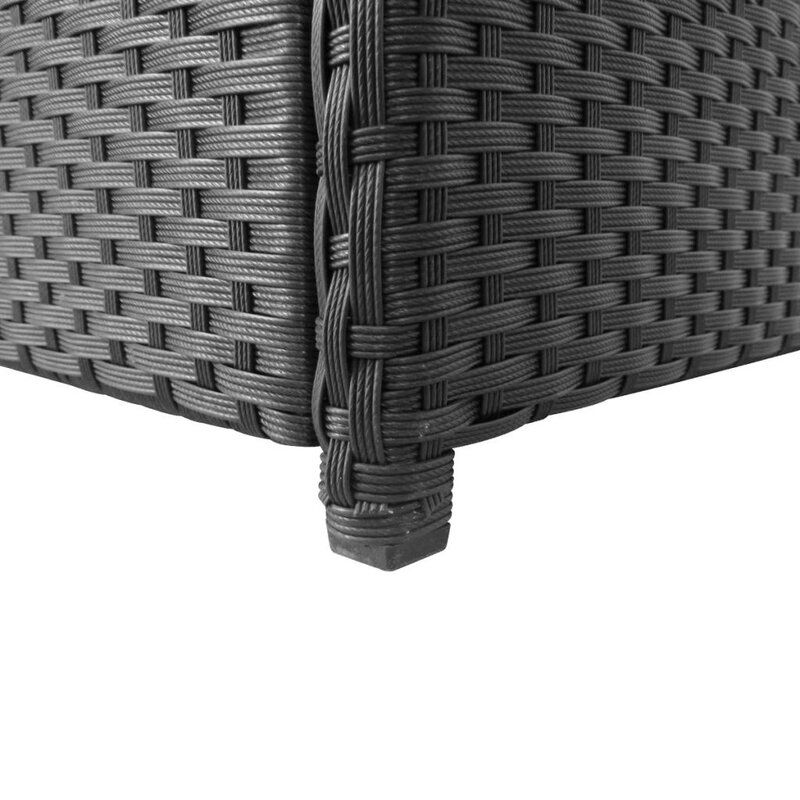 MONGER 95.1 GALLON WATER RESISTANT WICKER DECK BOX thumbnail 4