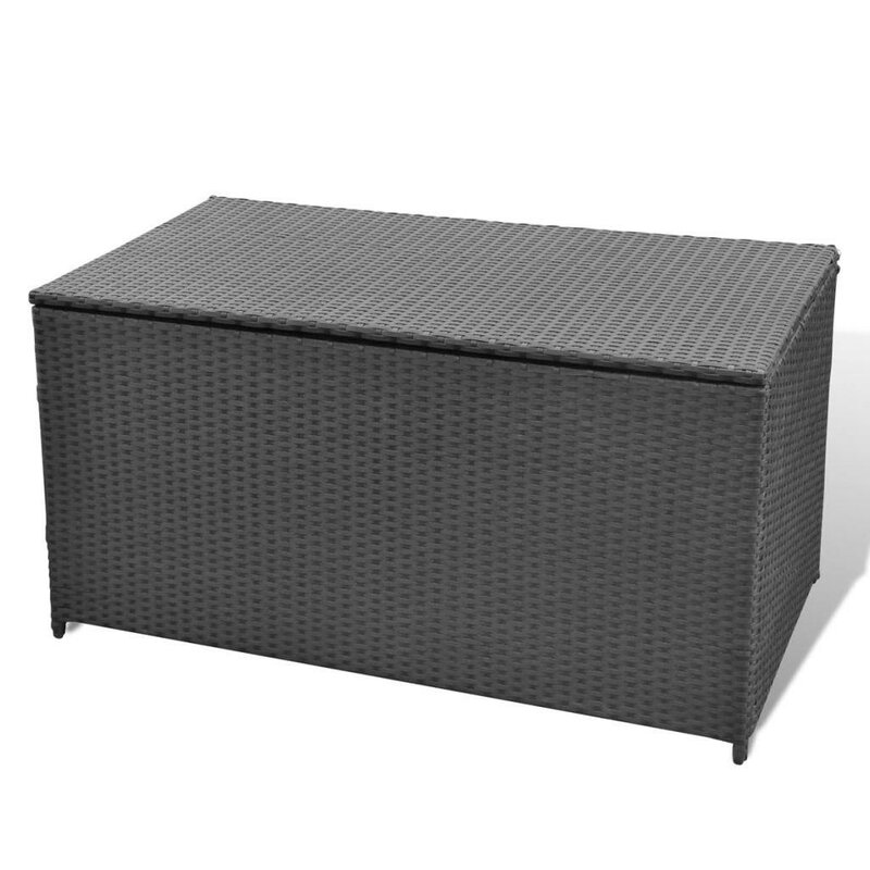 MONGER 95.1 GALLON WATER RESISTANT WICKER DECK BOX thumbnail 5