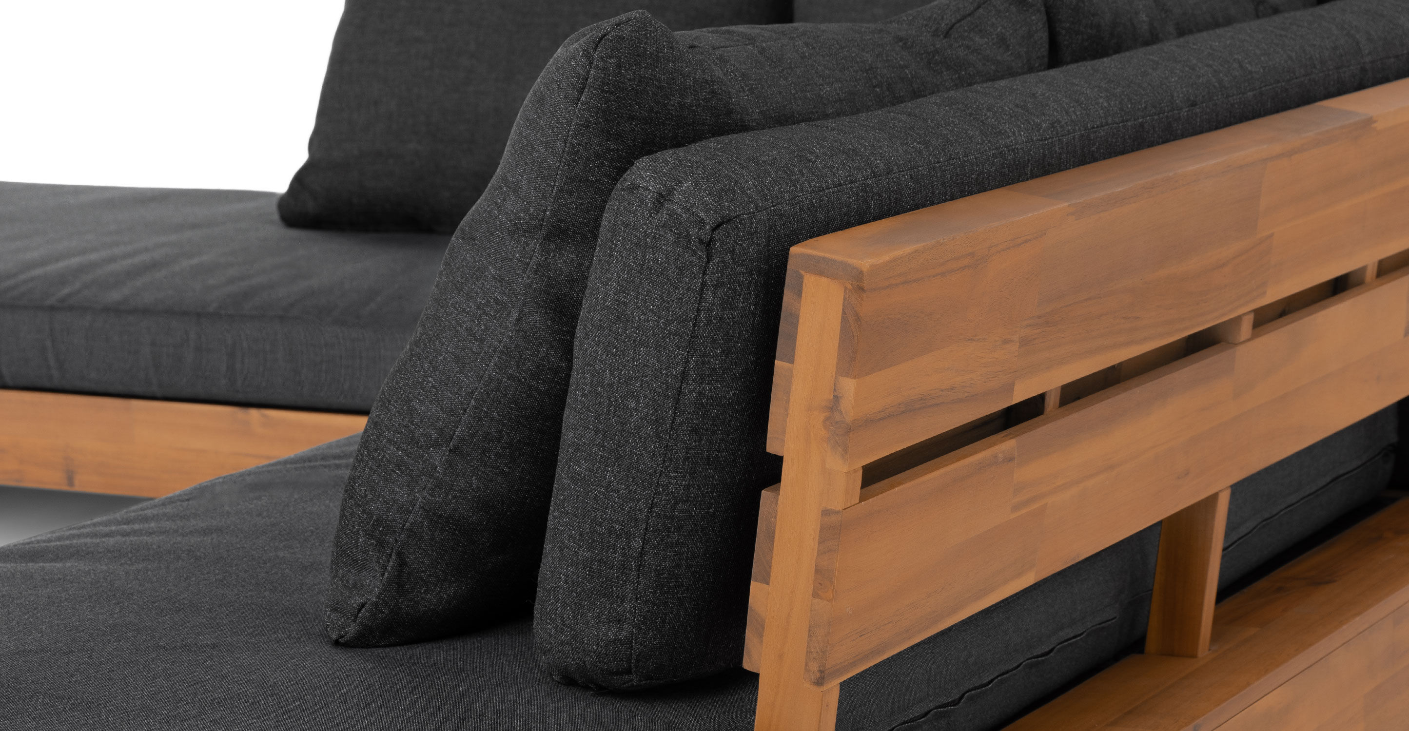 Lubek Slate Gray Sectional Set thumbnail 3
