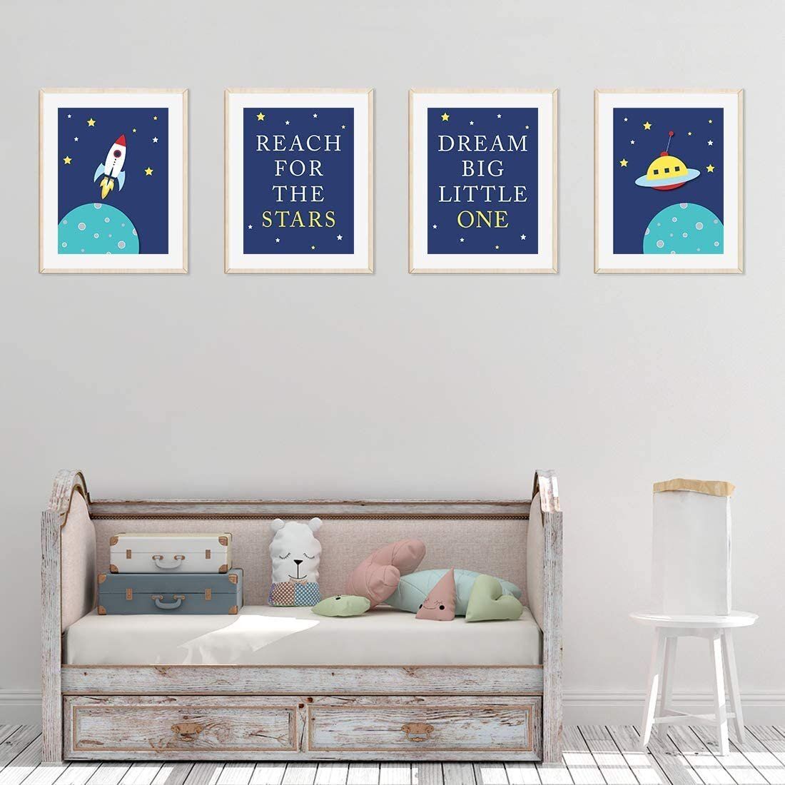 DREAM BIG LITTLE ONE 4 PIECE SET PAPER PRINT NO FRAME thumbnail 4