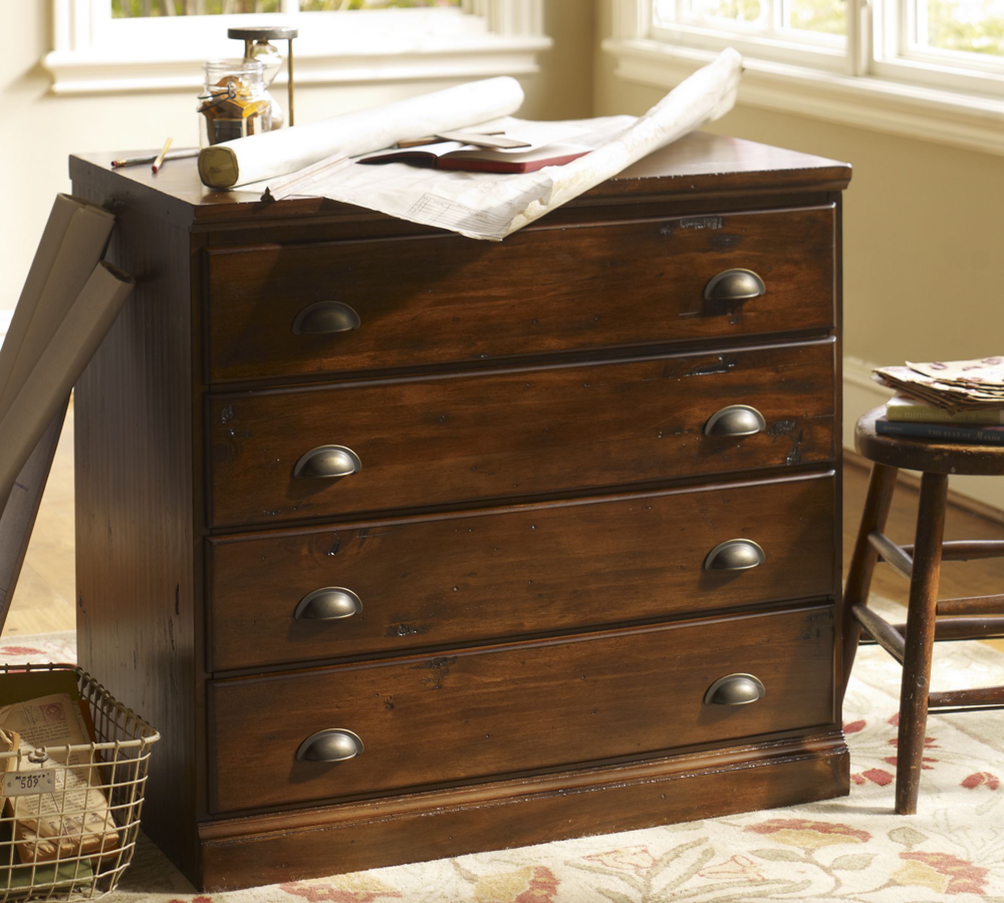 Printers 2 Drawer Lateral File Cabinet thumbnail 2