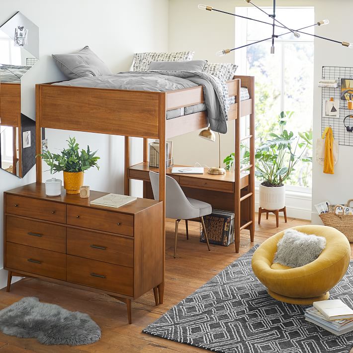 WEST ELM X PBT MID CENTURY LOFT BED thumbnail 3