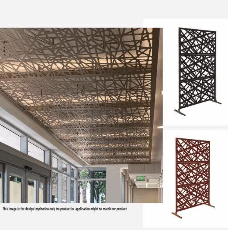 Laser Cut Metal Privacy Screen thumbnail 3