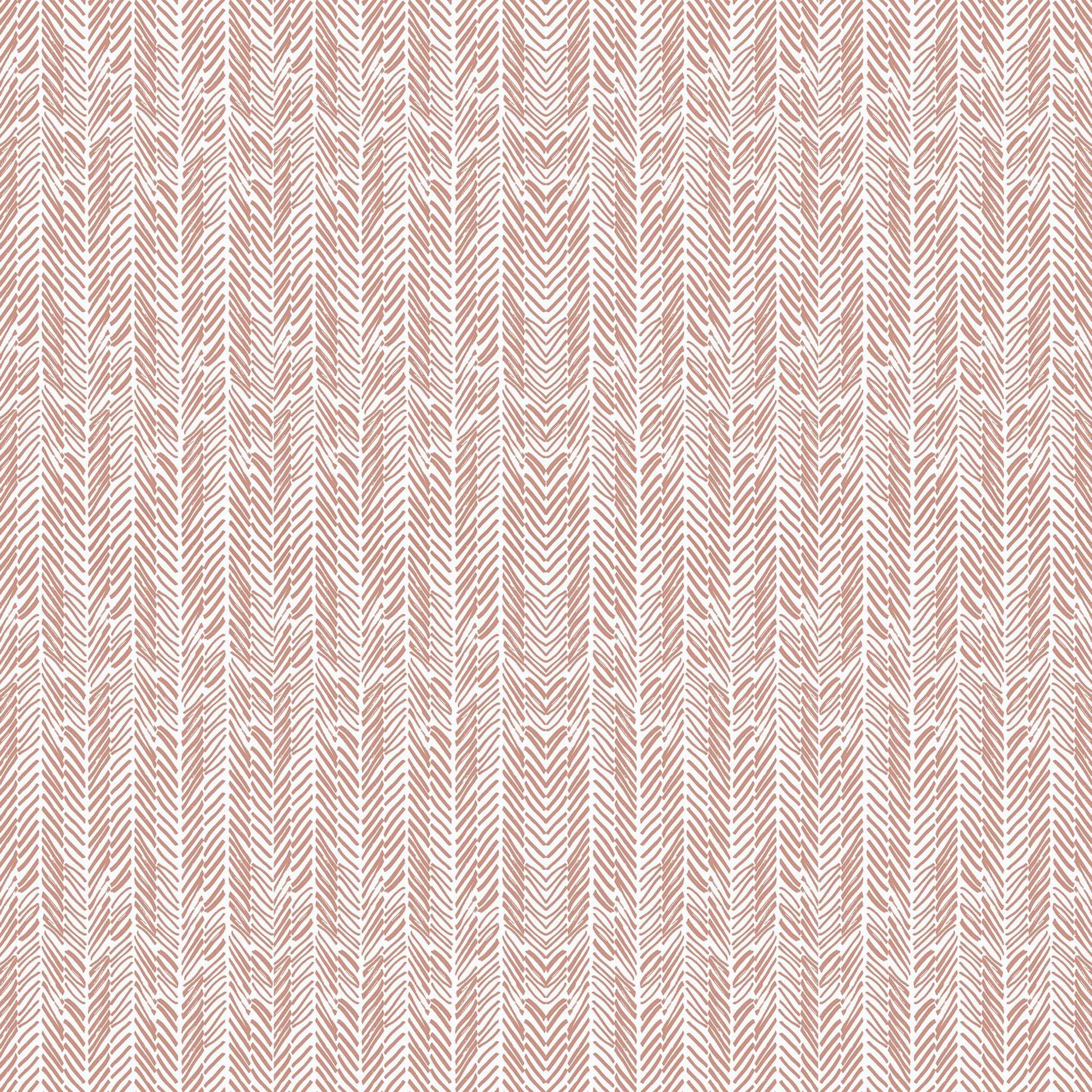 PINK TERRACOTTA HERRINGBONE WALLPAPER thumbnail 4
