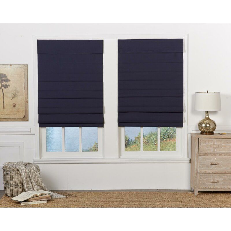 INSULATING CORDLESS BLACKOUT ROMAN SHADE thumbnail 3