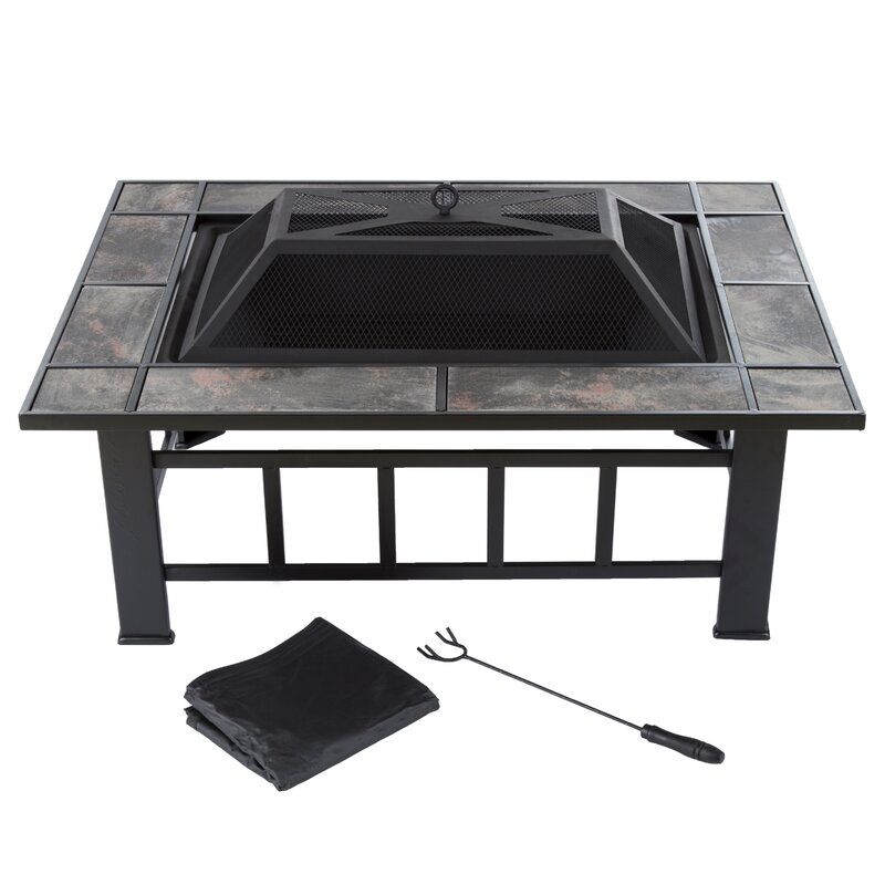 JAHN STEEL WOOD BURNING FIRE PIT TABLE thumbnail 2