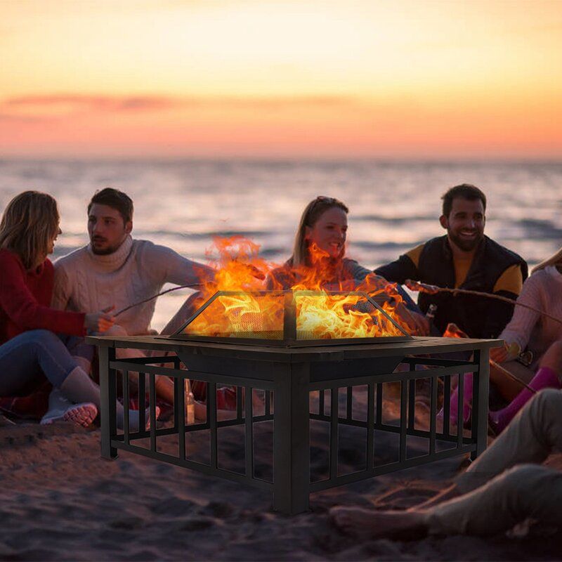 GOR STEEL OUTDOOR FIRE PIT TABLE thumbnail 3