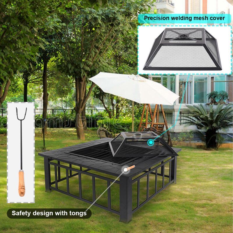 GOR STEEL OUTDOOR FIRE PIT TABLE thumbnail 4