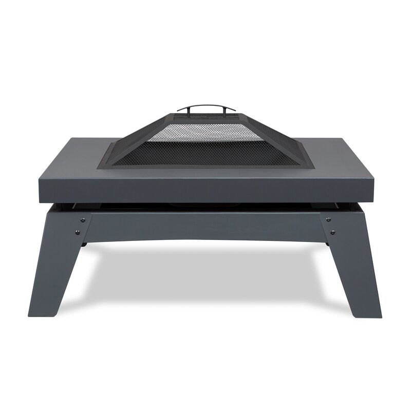 Steel Wood Burning Outdoor Fire Pit Table thumbnail 5