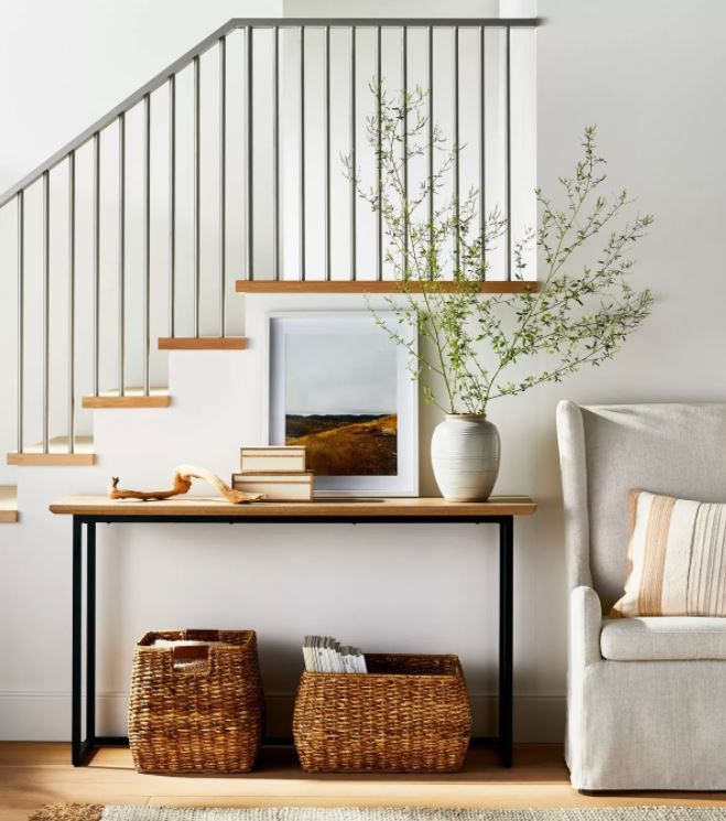 HIDDEN HILLS MIXED MATERIAL CONSOLE BROWN thumbnail 2