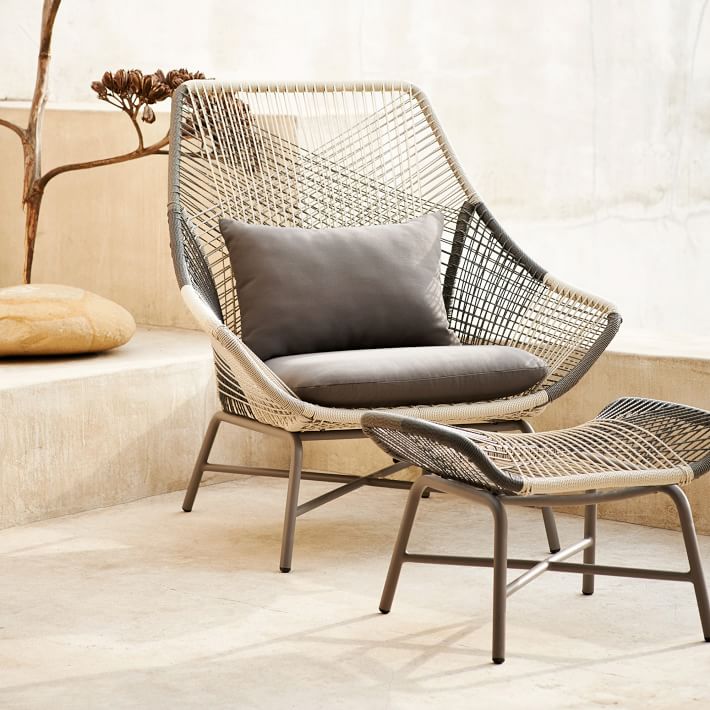 Huron Outdoor Lounge Chair & Cushion thumbnail 2