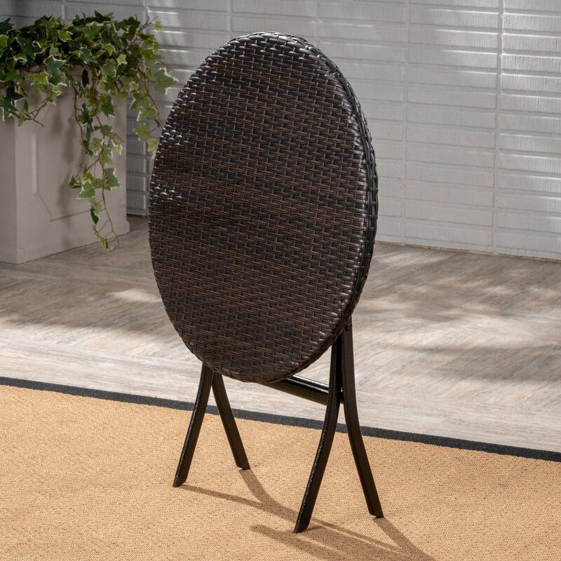 DEREHAM ROUND 2 PERSON LONG BISTRO SET WITH CUSHIONS thumbnail 2