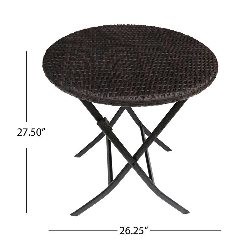 DEREHAM ROUND 2 PERSON LONG BISTRO SET WITH CUSHIONS thumbnail 3