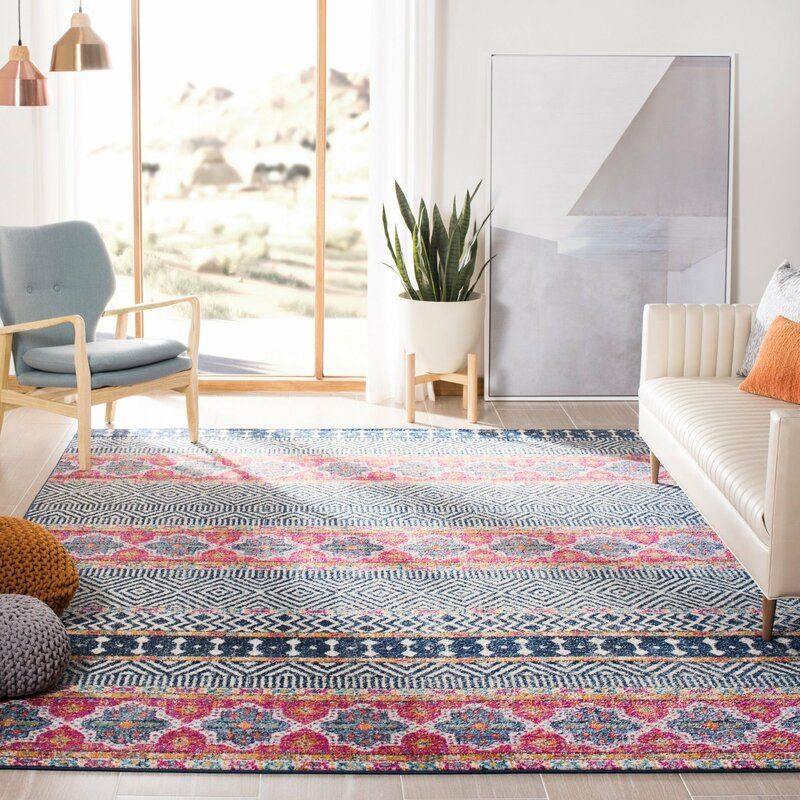 GUTIEREZ GEOMETRIC NAVY AREA RUG thumbnail 2