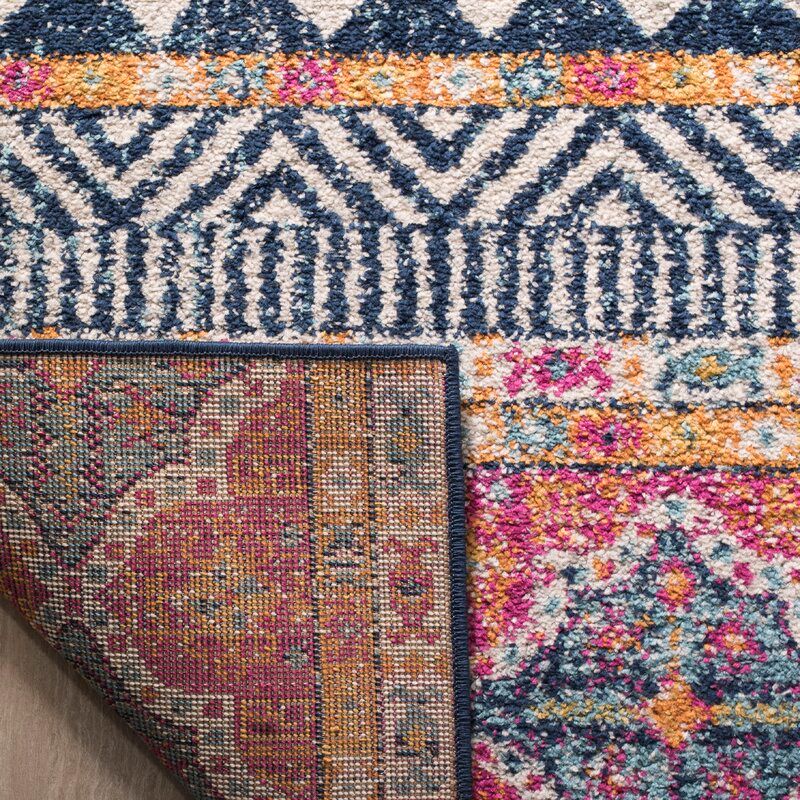 GUTIEREZ GEOMETRIC NAVY AREA RUG thumbnail 3