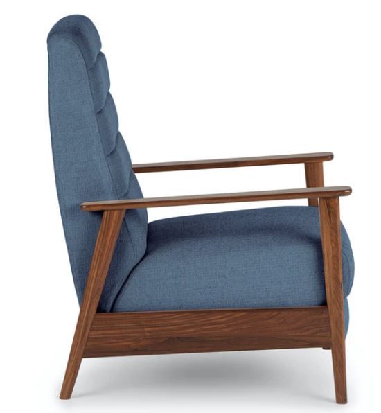 Ellow Lennox Blue Recliner thumbnail 3