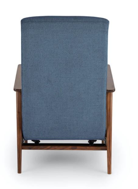 Ellow Lennox Blue Recliner thumbnail 4