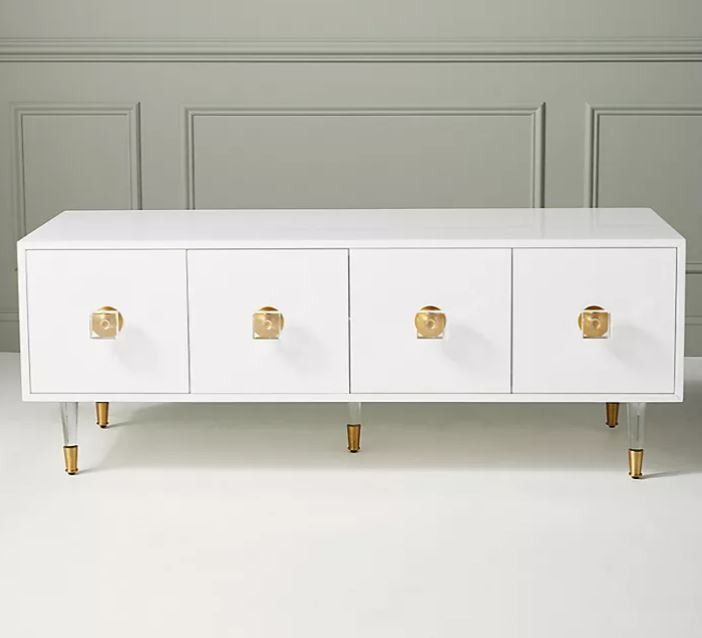 LACQUERED REGENCY MEDIA CONSOLE thumbnail 3