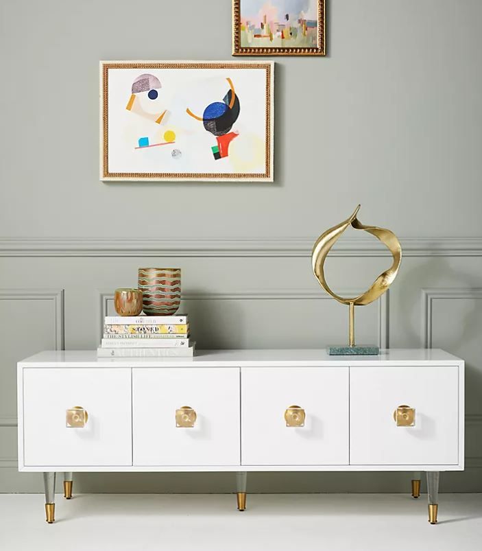 LACQUERED REGENCY MEDIA CONSOLE thumbnail 2