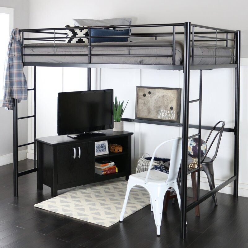Maurice Full Metal Loft Bed-Full thumbnail 2