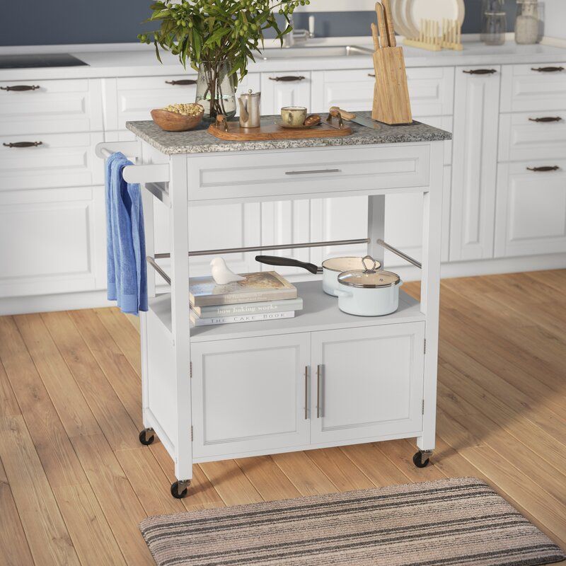 JENUEL KITCHEN ISLAND WITH GRANITE TOP thumbnail 3