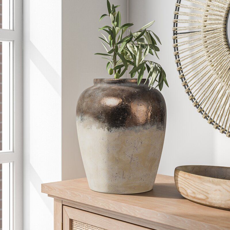 BRONZE QUIMIR CERAMIC TABLE VASE thumbnail 2