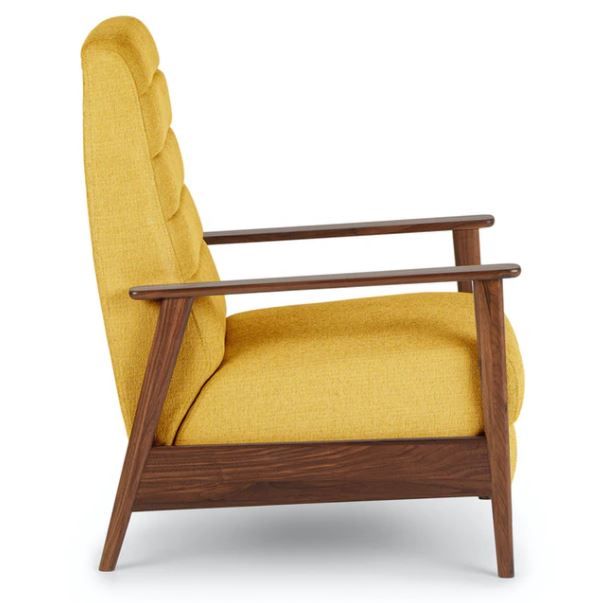 ELLOW VENTURA YELLOW RECLINER thumbnail 3