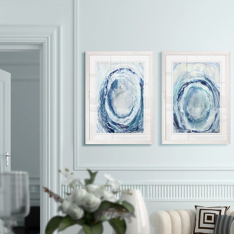 OCEAN EYE I BY RENEE STRAMEL PRINT FRAMED thumbnail 3