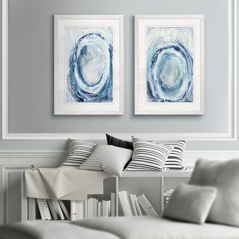 OCEAN EYE I BY RENEE STRAMEL PRINT FRAMED thumbnail 3