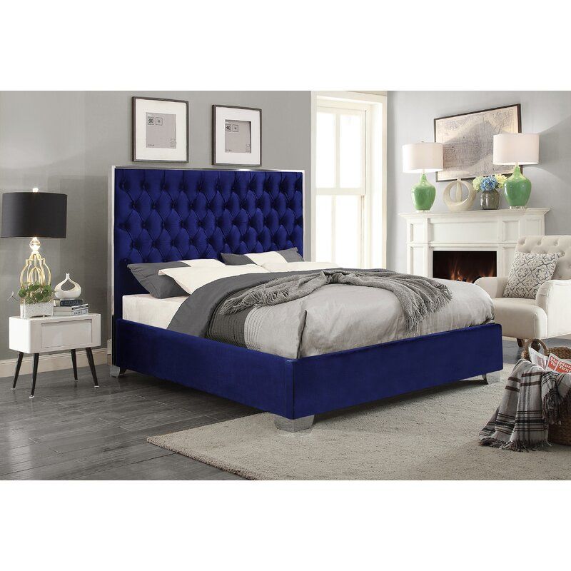 Spadaro Tufted Upholstered Platform Bed-King thumbnail 3