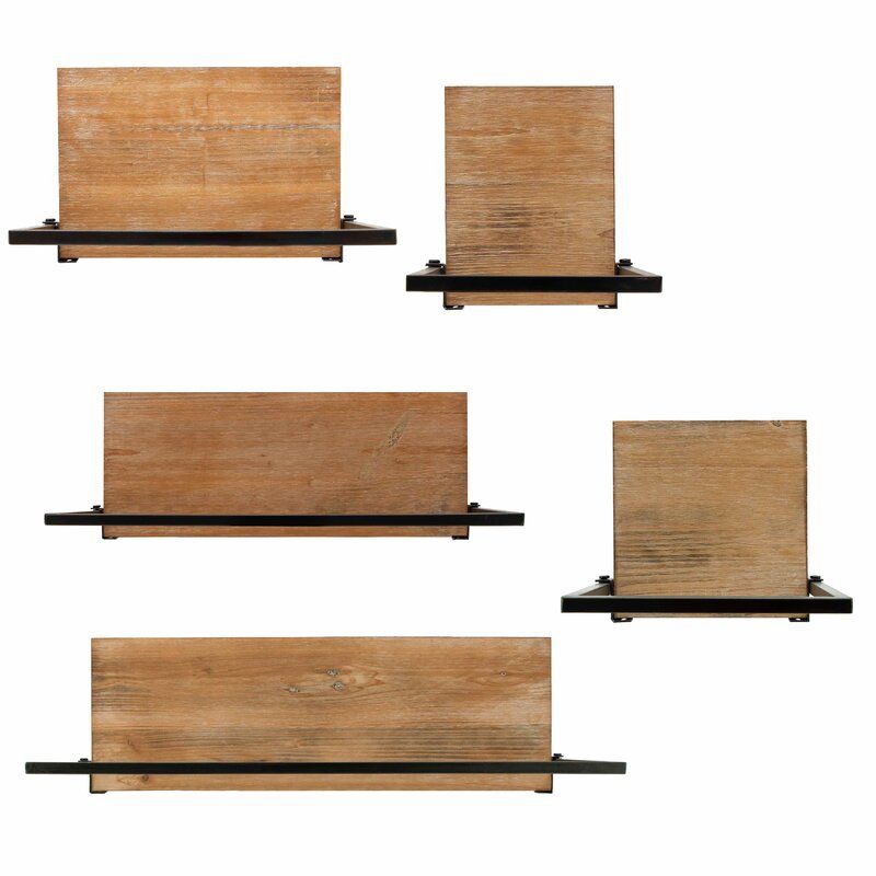 Hileman 5 Piece Wall Shelf Set Set of 5 thumbnail 2
